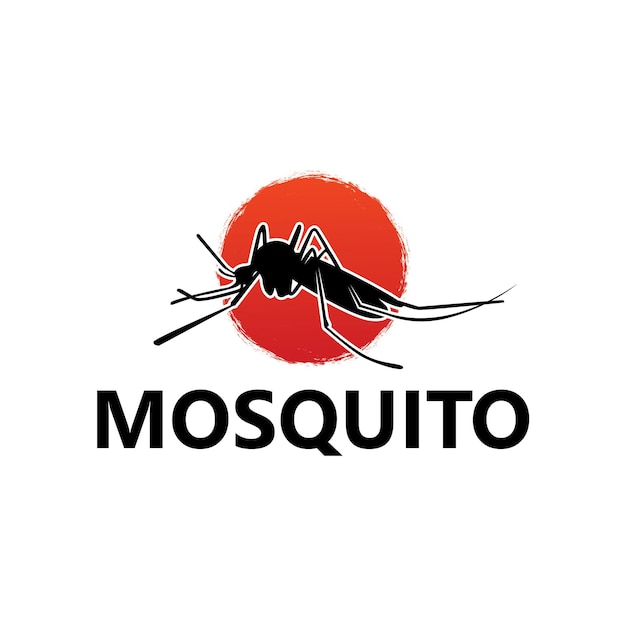 Mosquito logo template design vector