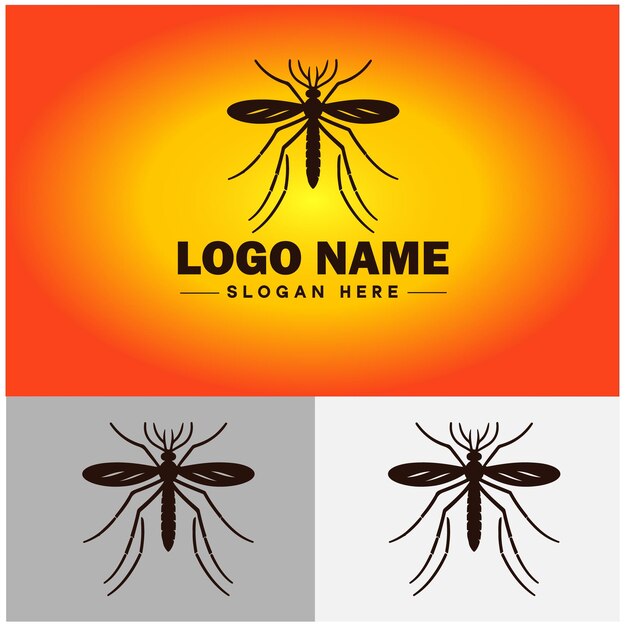 Mosquito logo vector art icon graphics for business brand icon mosquito logo template