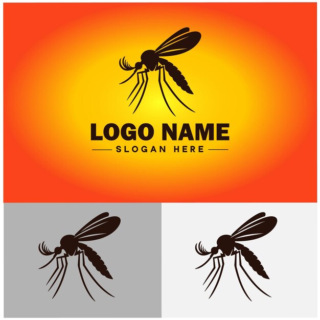 Mosquito logo vector art icon graphics for business brand icon mosquito logo template