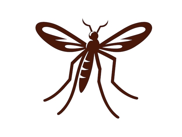 Vector mosquito logo vector illustration isolated on white