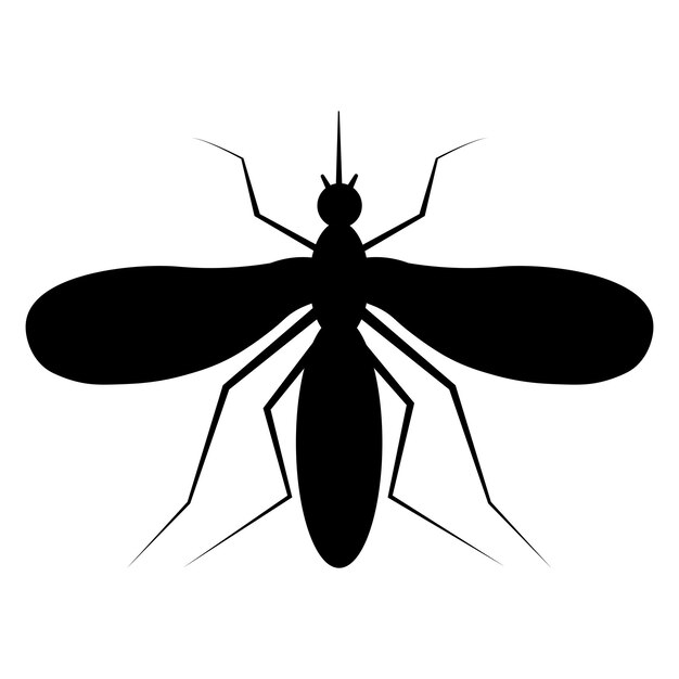 Mosquito pictogram logo vector ontwerpsjabloon