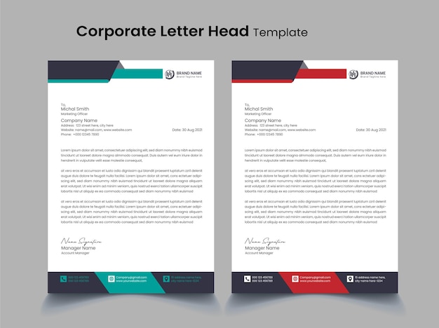 Most Exlusive and Modern Letterhead Template
