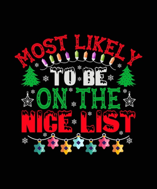 티셔츠 디자인과 머그를 위한 멋진 크리스마스 활자 인쇄술 목록에 포함될 가능성이 가장 큽니다.