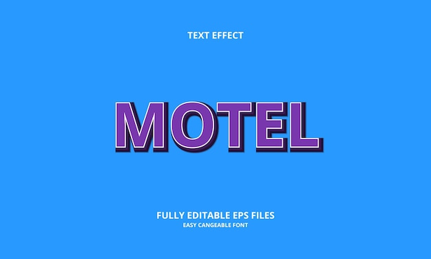 motel text effect