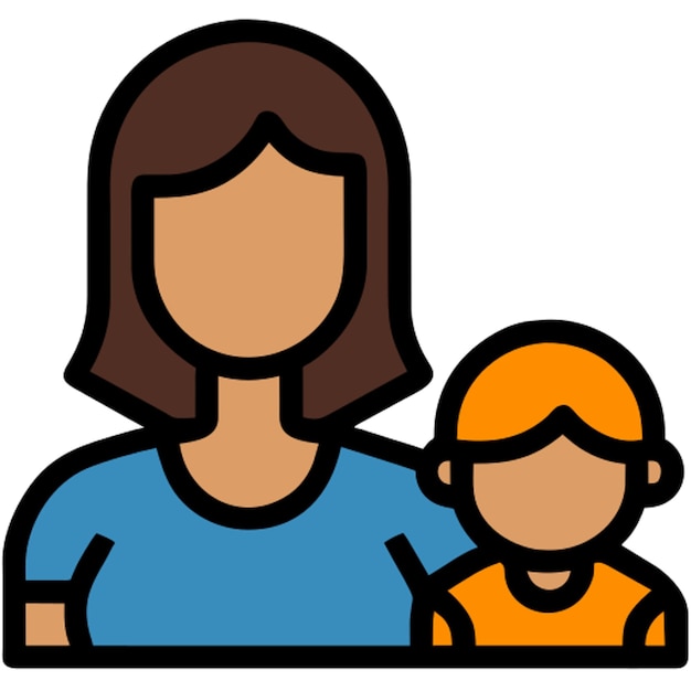 mother and baby icon