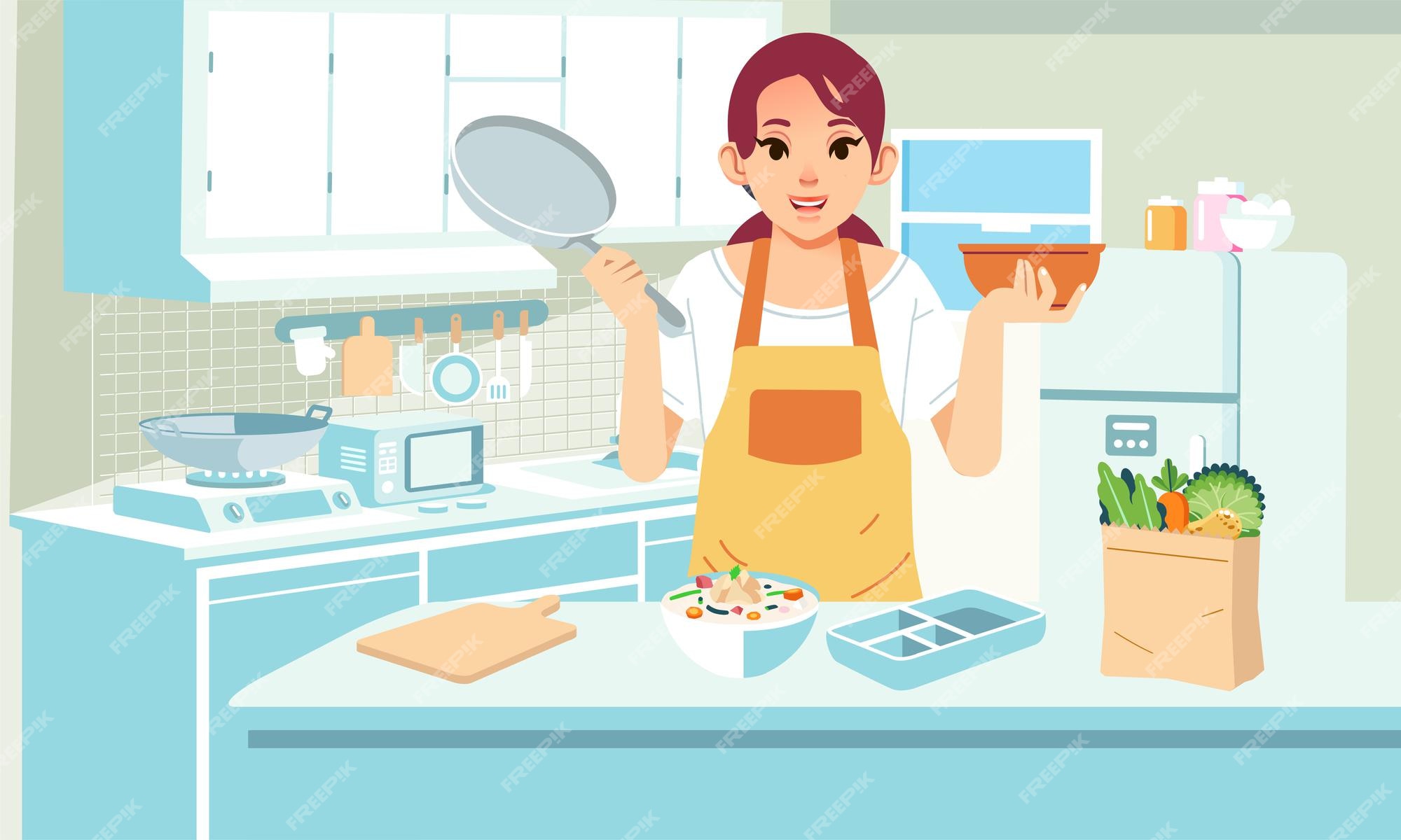 https://img.freepik.com/premium-vector/mother-cooking-kitchen-groceries-food-kitchen-table-kitchen-interior_142963-521.jpg?w=2000