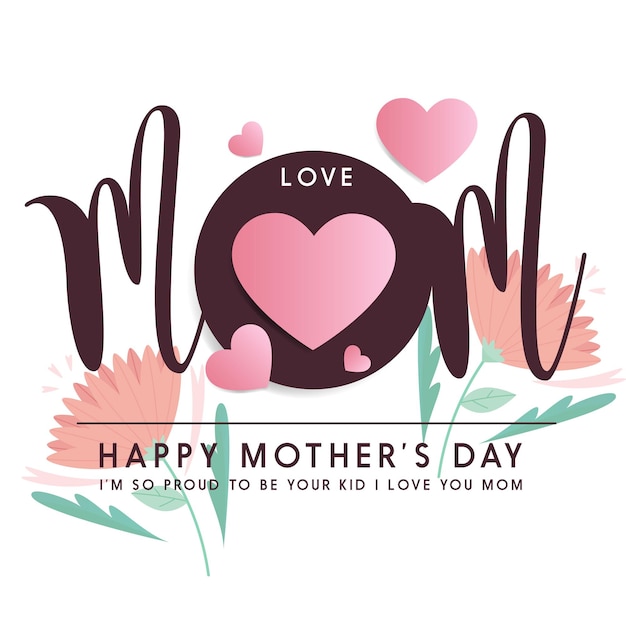 Vector mother day banner template