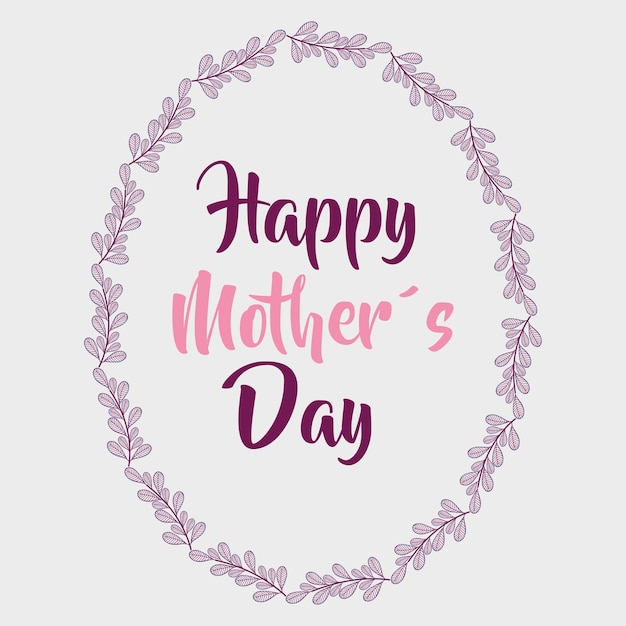 Mother day symbol with branches