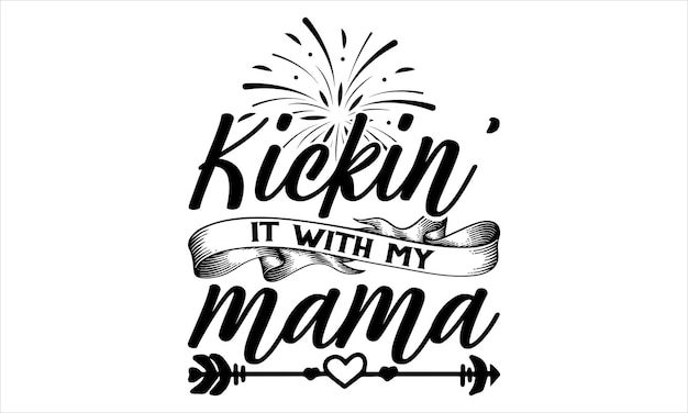 Mother Day T Shirt Design Hand drawn lettering phrase Cutting and Silhouette card poster