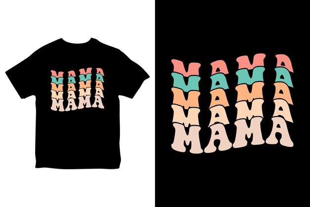 Vettore t-shirt per la festa della mamma per l'amante della mamma