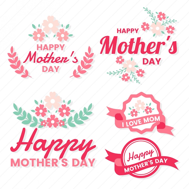 Vector mother day vector label voor banner