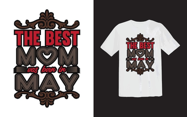 Vettore t-shirt con amore per la mamma t-shirt per la festa della mamma o t-shirt con amore per la mamma t-shirt regalo mamma felice e mamma piace