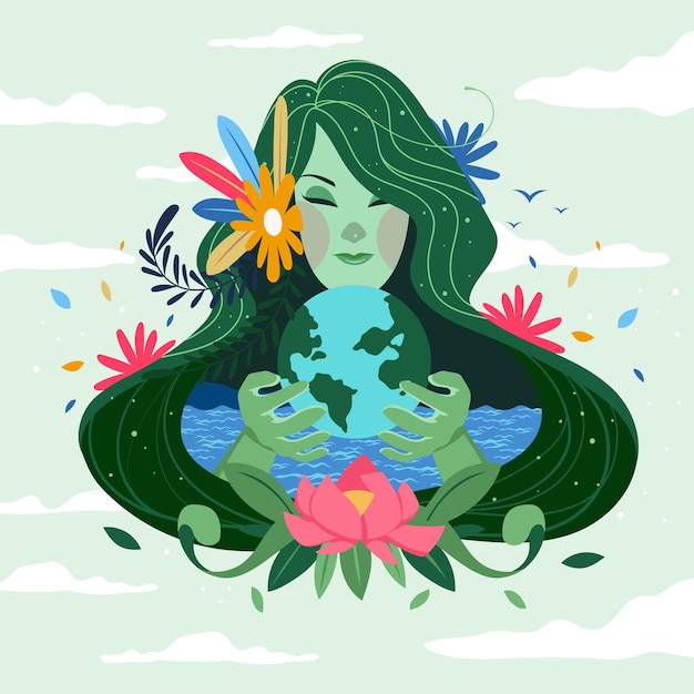 mother of nature concept