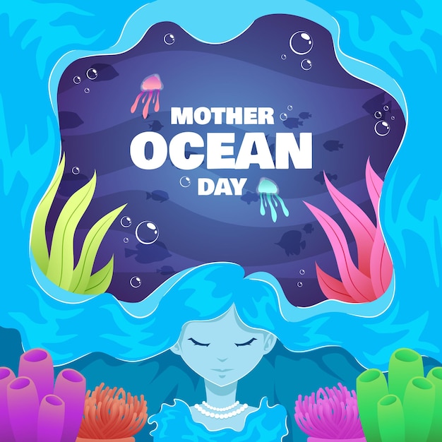 Mother Ocean Day Background