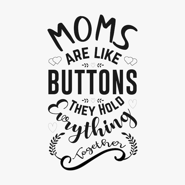 Mother's Day Bundle Hand drawn lettering with anti Mother's day quotes funny Calligraphy graphic
