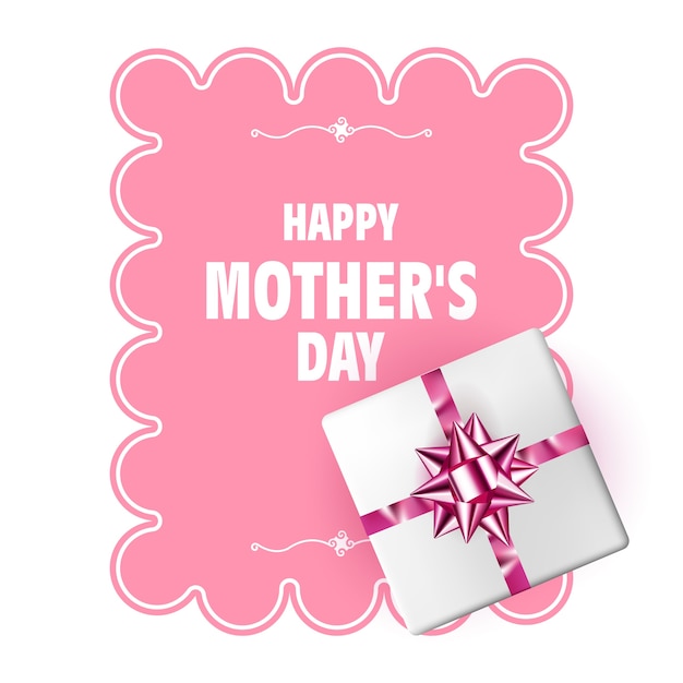 Vector mother's day card or postcard