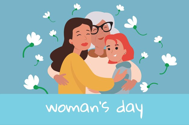 Vector mother's day cellphone illustration video call. social distancing. happy mother's day.