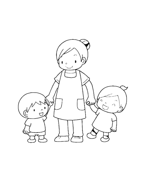 Mother's Day Coloring Pages for Kids