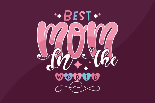 Vector mother's day design mom love for tshirt design and other print items