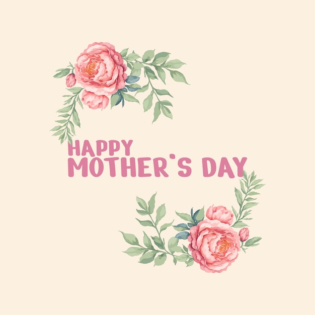 MOTHER'S DAY FRAME DESIGN VECTOR ELEMENT