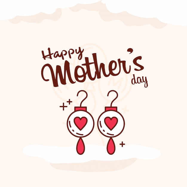 mother's day greeting card banner background