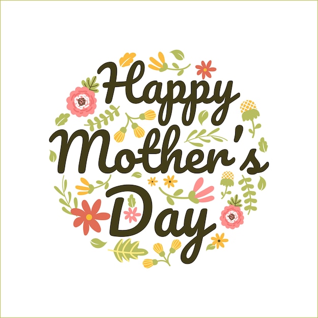 Mother's day greeting pattern