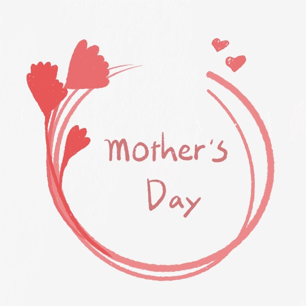 Vector mother's day illustration background