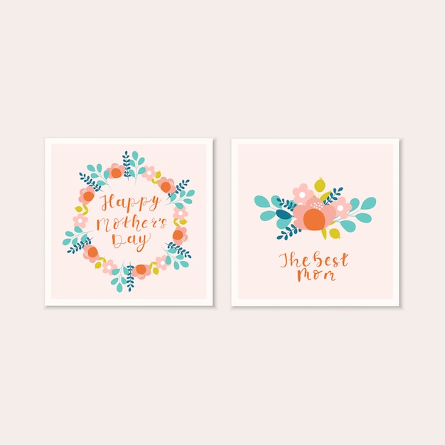 Vector mother's day invitation card