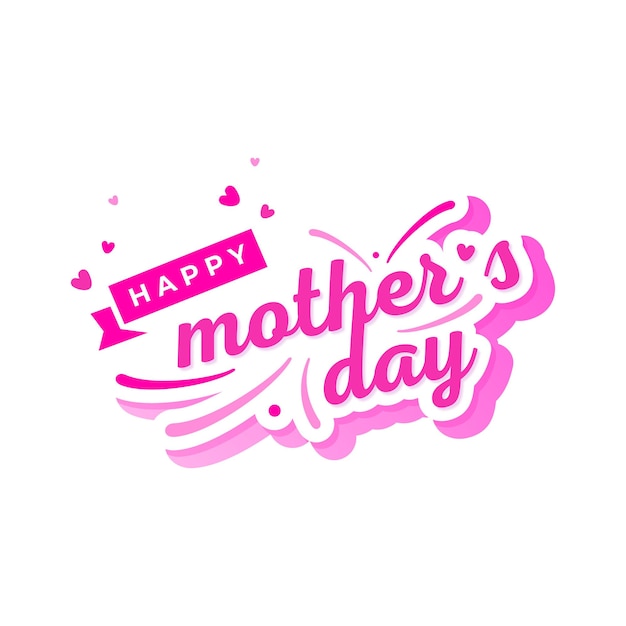 Mother's day lettering vector