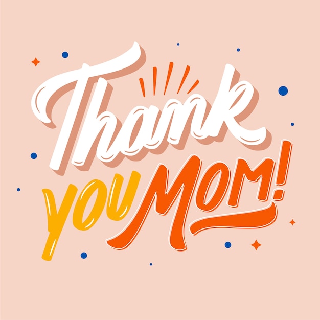 Vector mother's day lettering