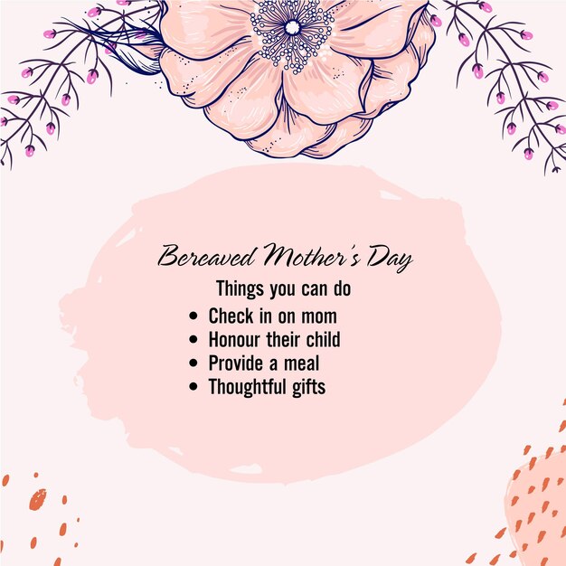 Vector mother's day panner clipart illustration