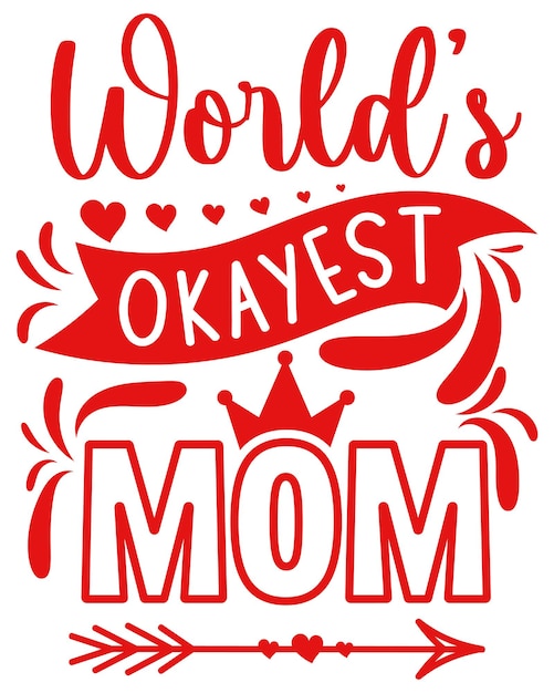 Mother's Day Quotes Lettering Design.