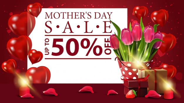 Mother's day sale banner