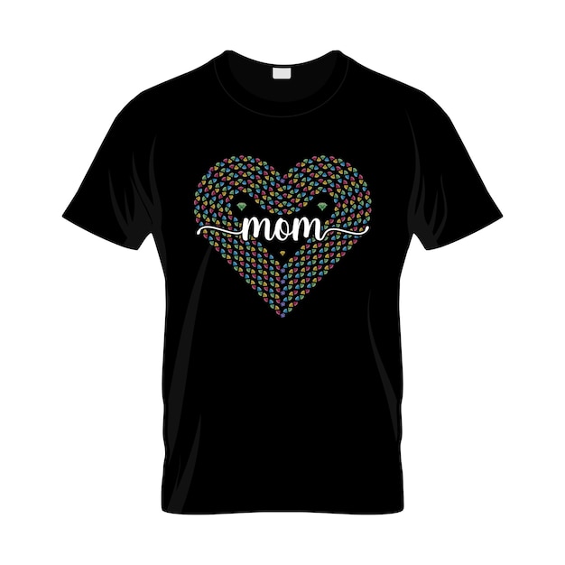 День матери Svg дизайн футболки