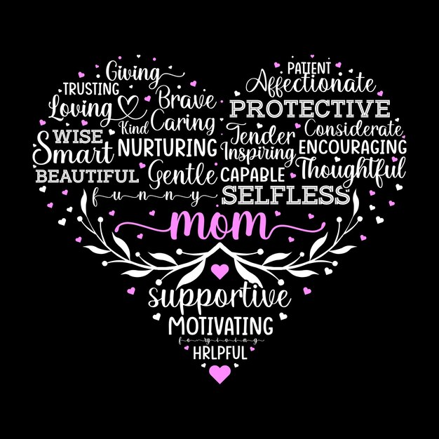 Vector mother's day svg tshirt design