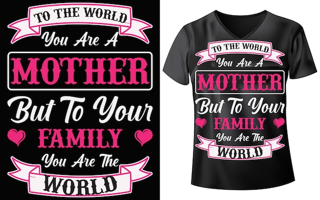 Дизайн футболки ко дню матери