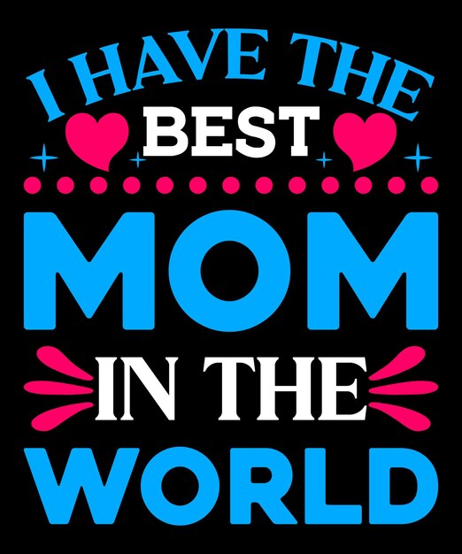 Vector mother's day t shirt design