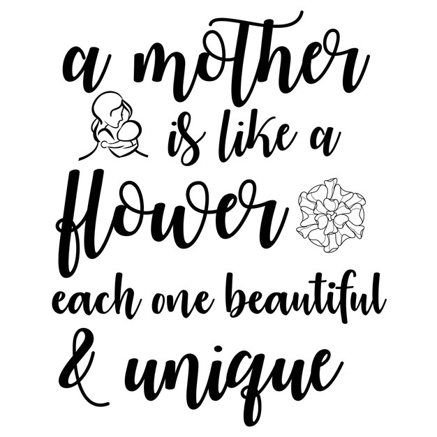 Vector mother's day tshirt design