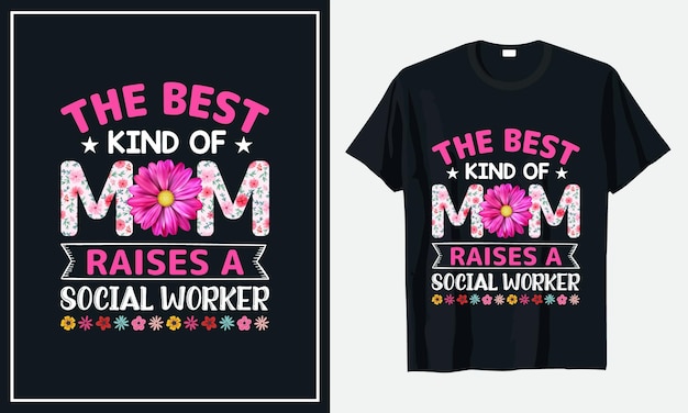 День матери типография Мама дизайн футболки Premium векторы