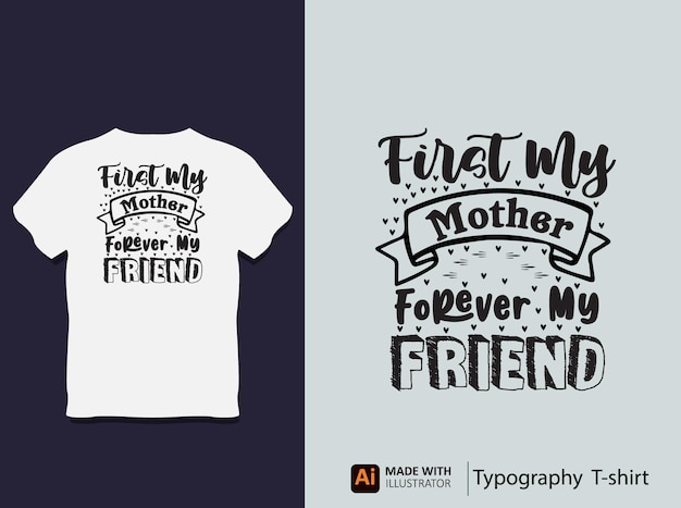 mother's Day Typography T shirt Design with Vector