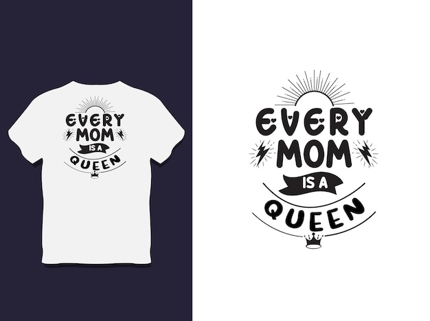 mother's Day Typography T shirt Design with Vector