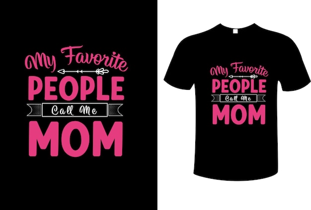 Mother's day typography t shirt design