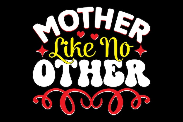 Mother's Day typography tshirt design Print template