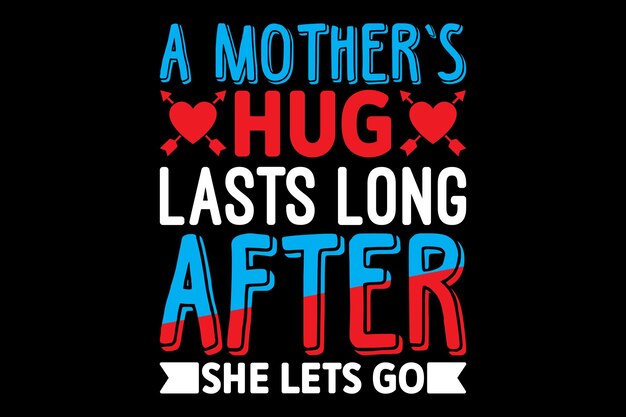 Mother's Day typography tshirt design Print template