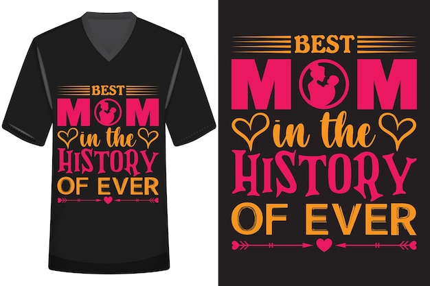 Vector mother's day typography tshirt design