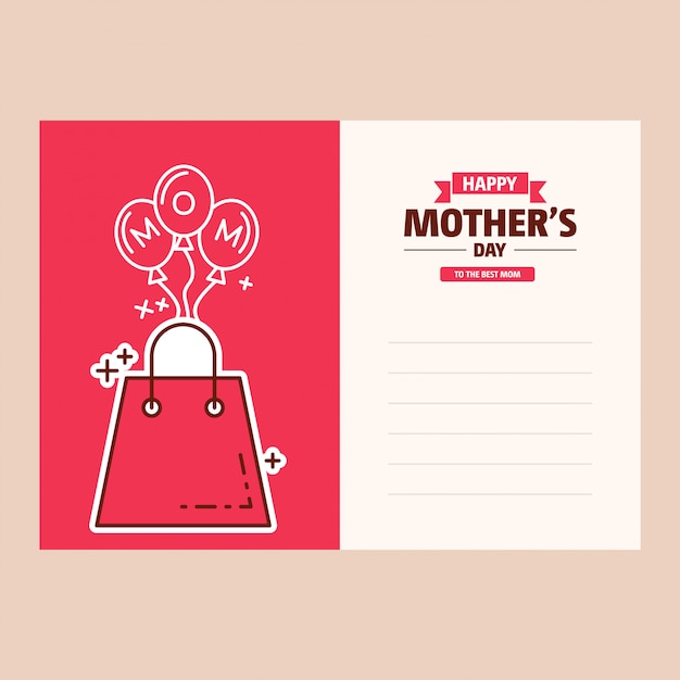 Mother&#39;s day wenskaart Banner achtergrond