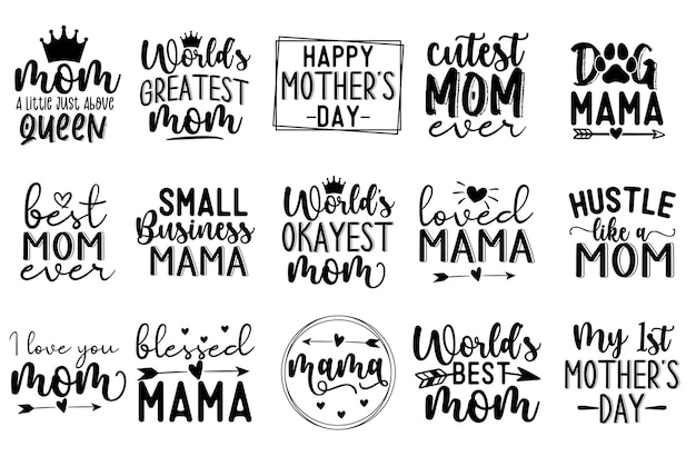 Vector mother svg bundle