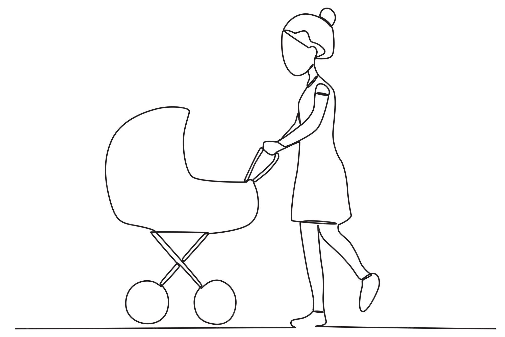 Premium Vector A Mother Takes Her Child For A Walk In The Park Park premium-vector-a-mother-takes-her-child-for-a-walk-in-the-park-park