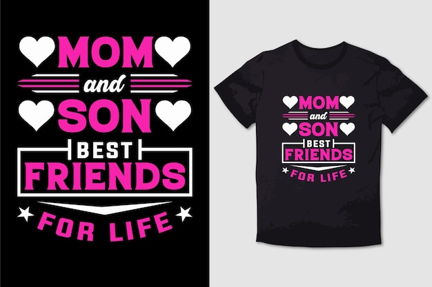 ベクトル mother tshirt design mom and son best friends for life 5