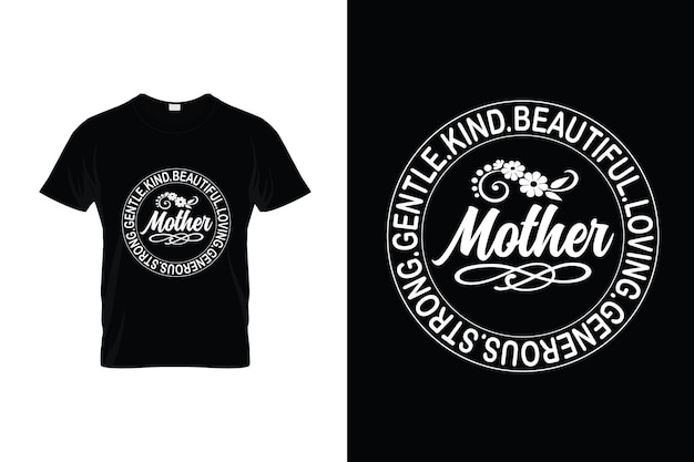 Дизайн материнской футболки День матери цитирует типографику для футболки плакат мама рубашка